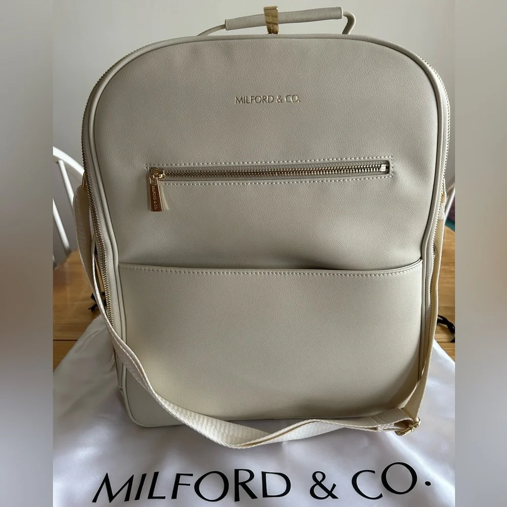 Milford & Co. Evelyn Backpack Cream